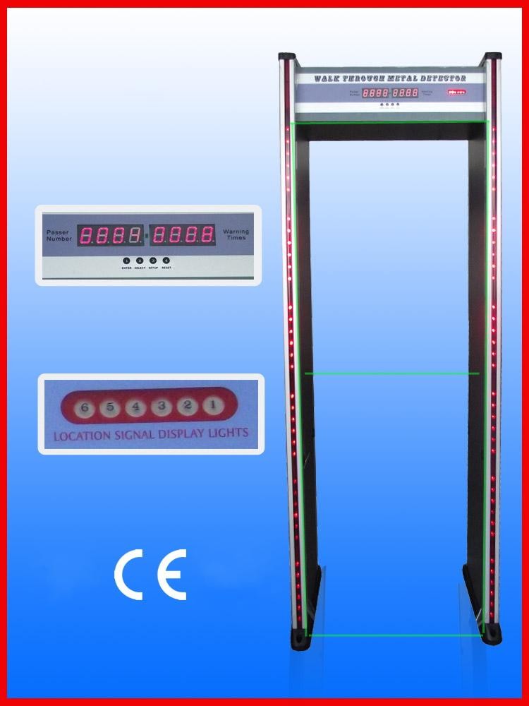 Walk-through Metal Detector，Door frame metal detector, JLS-200(6 Zones&LED display)