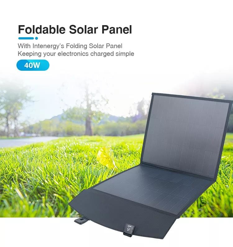 100w Portable Folding Solar Panels For Logging Fabric Monocrystalline