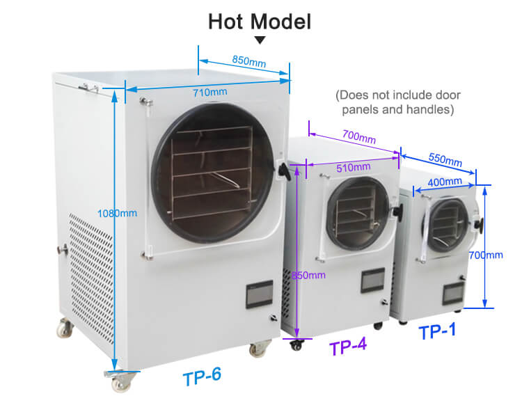 freeze dryer size