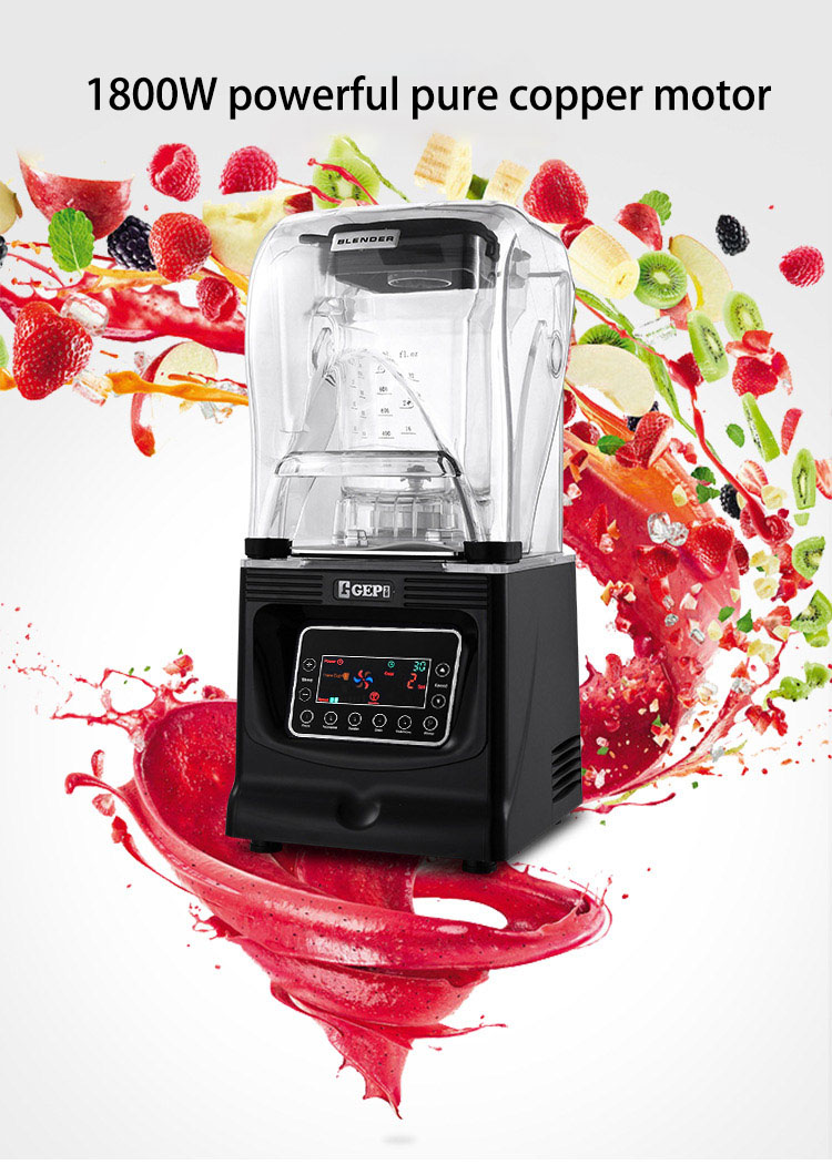 220V Voltage and 23000±1000 rpm Speed 9840 Pure Copper Motor Gepu Commercial Blender