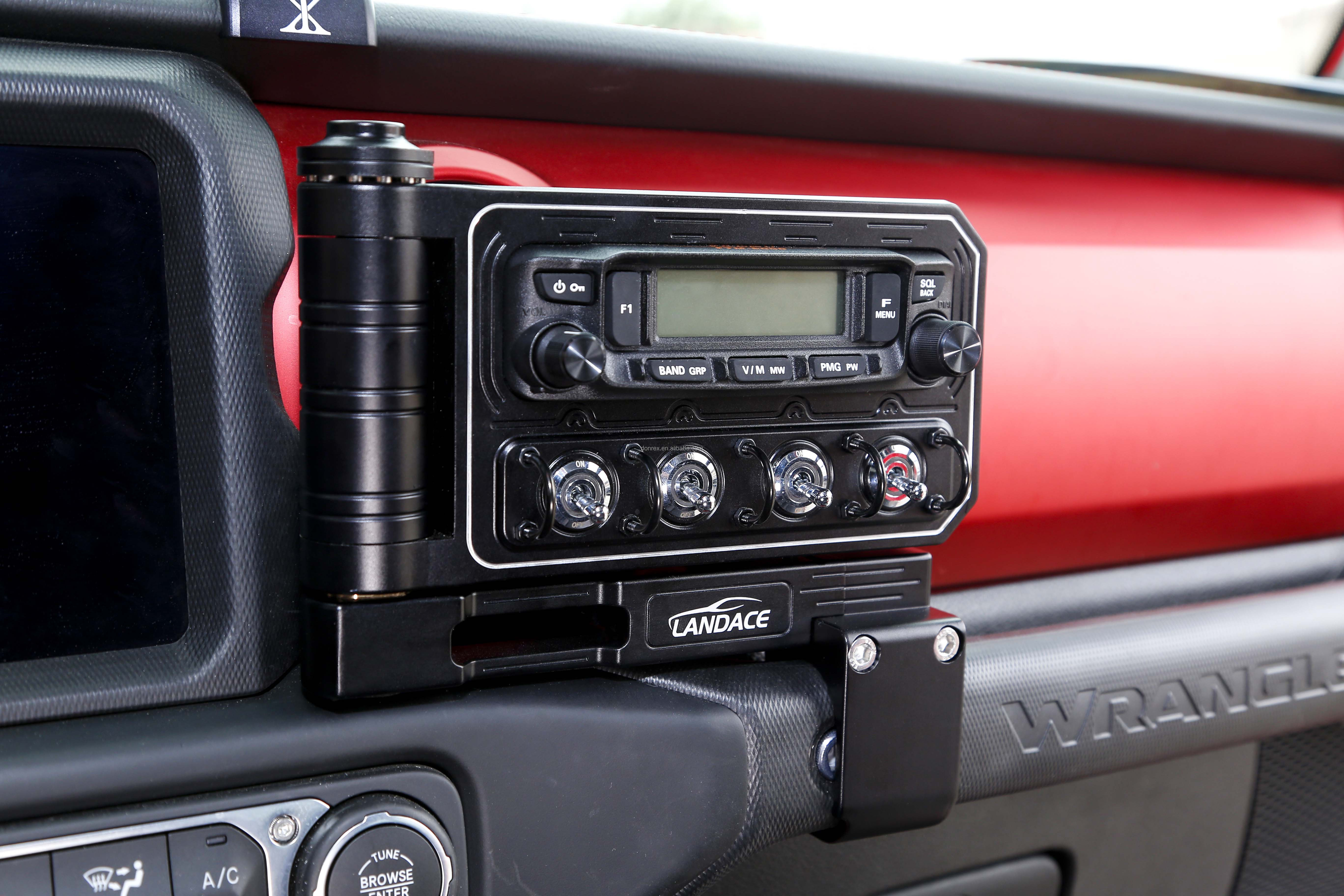 Jeep Wrangler JL Accessories 198.5*201*78mm Vehicle Radio Station Bracket Switch Panel