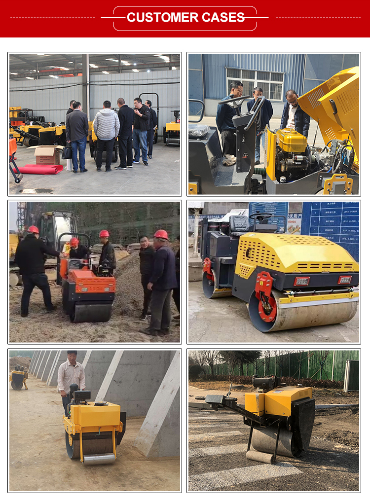 330kg Small Vibratory Mini Compactor Road Roller with 0.5mm Nominal Amplitude