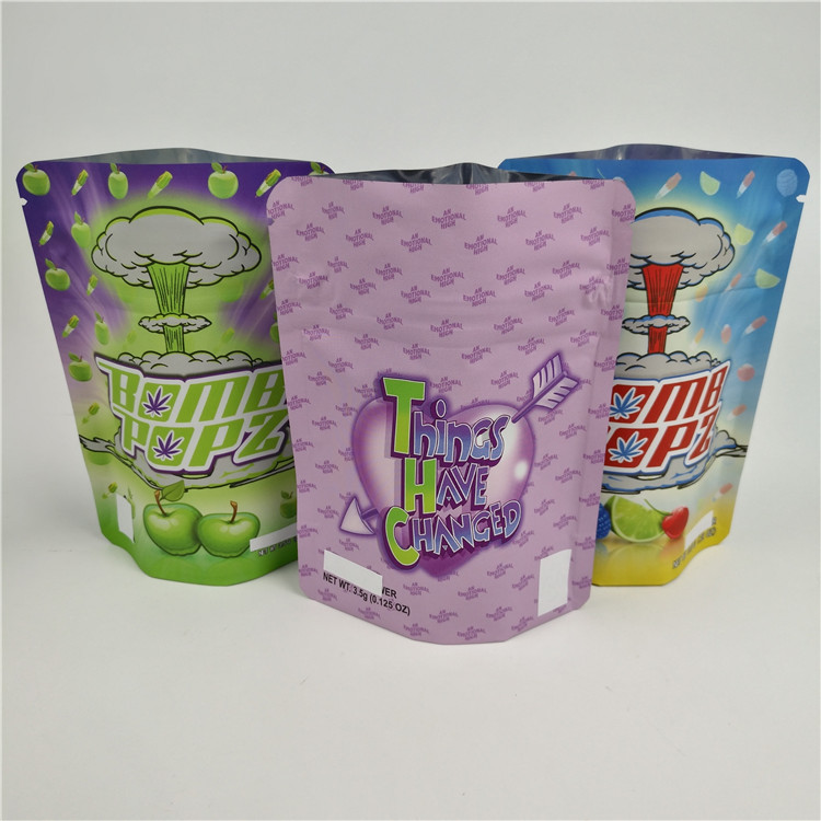 3.5g 7g Gravure Printing Aluminium Foil Pouch Runtz Edibles Mylar