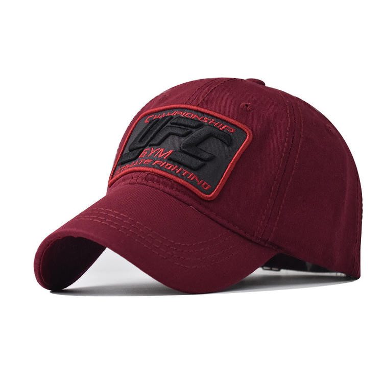 Eco Friendly Custom 3D Puff Embroidery Baseball Cap Unisex 6 Panel