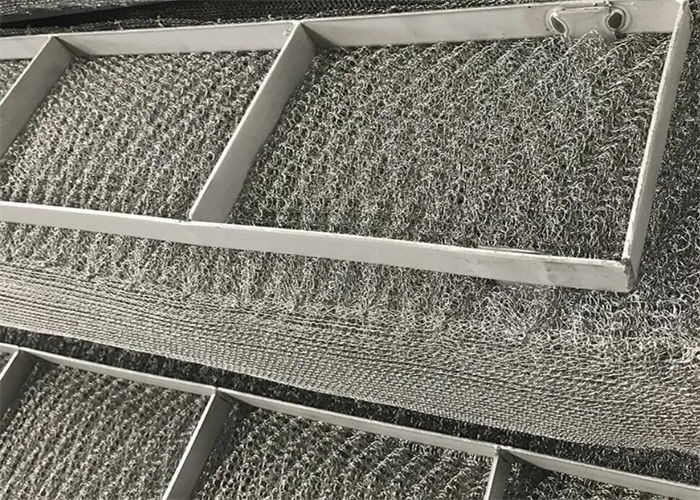 300mm-9000mm Weave Mesh Demister Pad Drawer Type For Dry Suction Tower