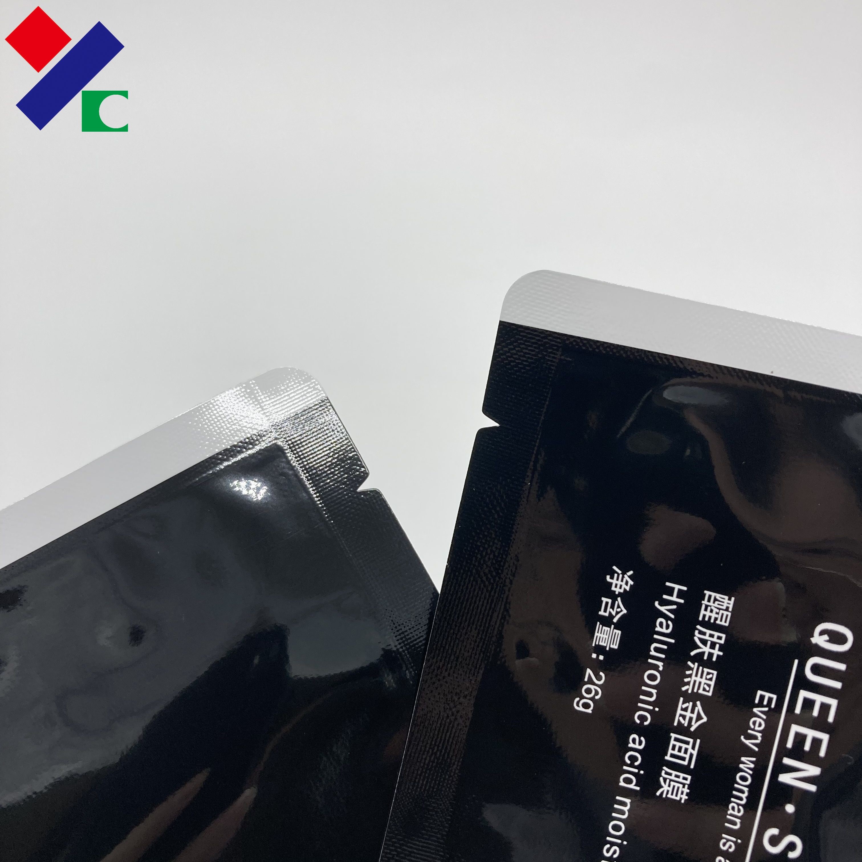 FDA Functional Mask Bag Shiny Printing Effect Foil Easy Tear Loser Packaging Bags