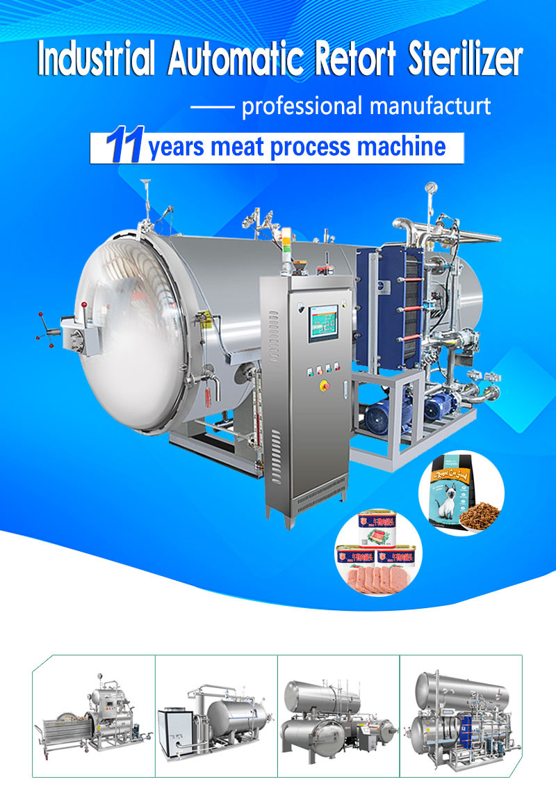 Canned Tuna Food Autoclave Retort Sterilizer PLC Control