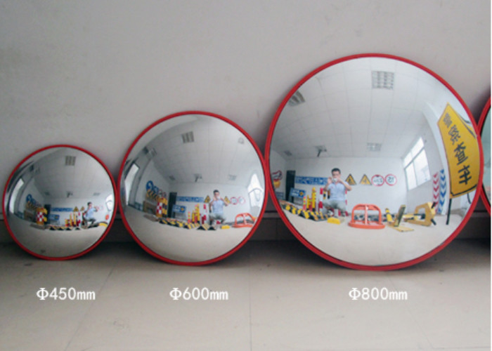 1200mm 160 Degree View Orange High Visible Convex Safety Mirror