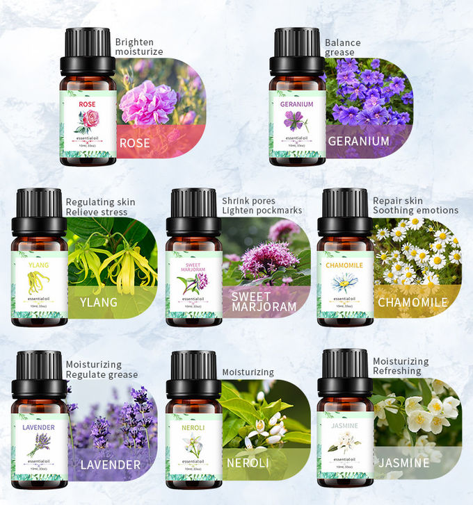 Natural OEM Essential Oil , Geranium Aromatherapy Oil 10ml For Gifts 0