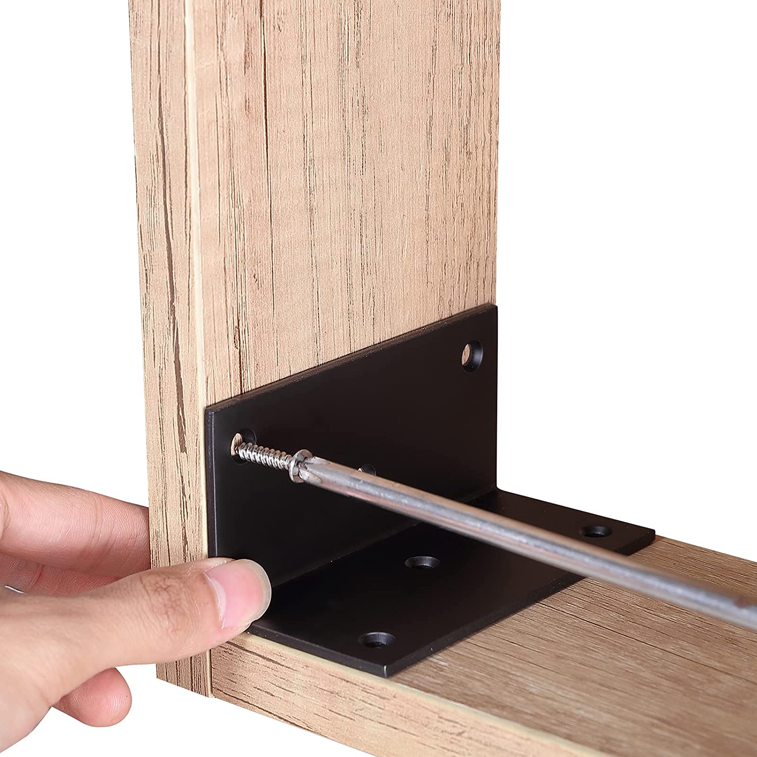 3mm Thickness L Bracket Angle Bracket Iron Right Metal Angle Bracket with Included Hardware
