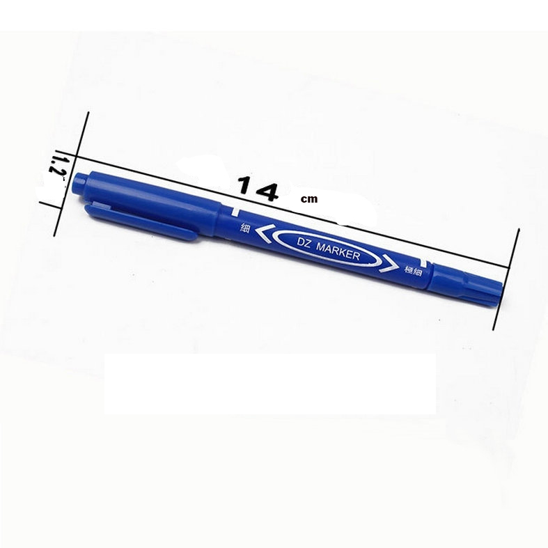 Double End Whiteboard Marker Pen with Round Toe Brush Tip and 0.5/1.5mm Writing Width