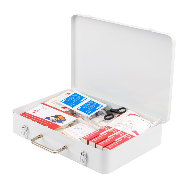 Portable Outdoor Metal Medical First Aid Kit Boxes With Hasp Lock