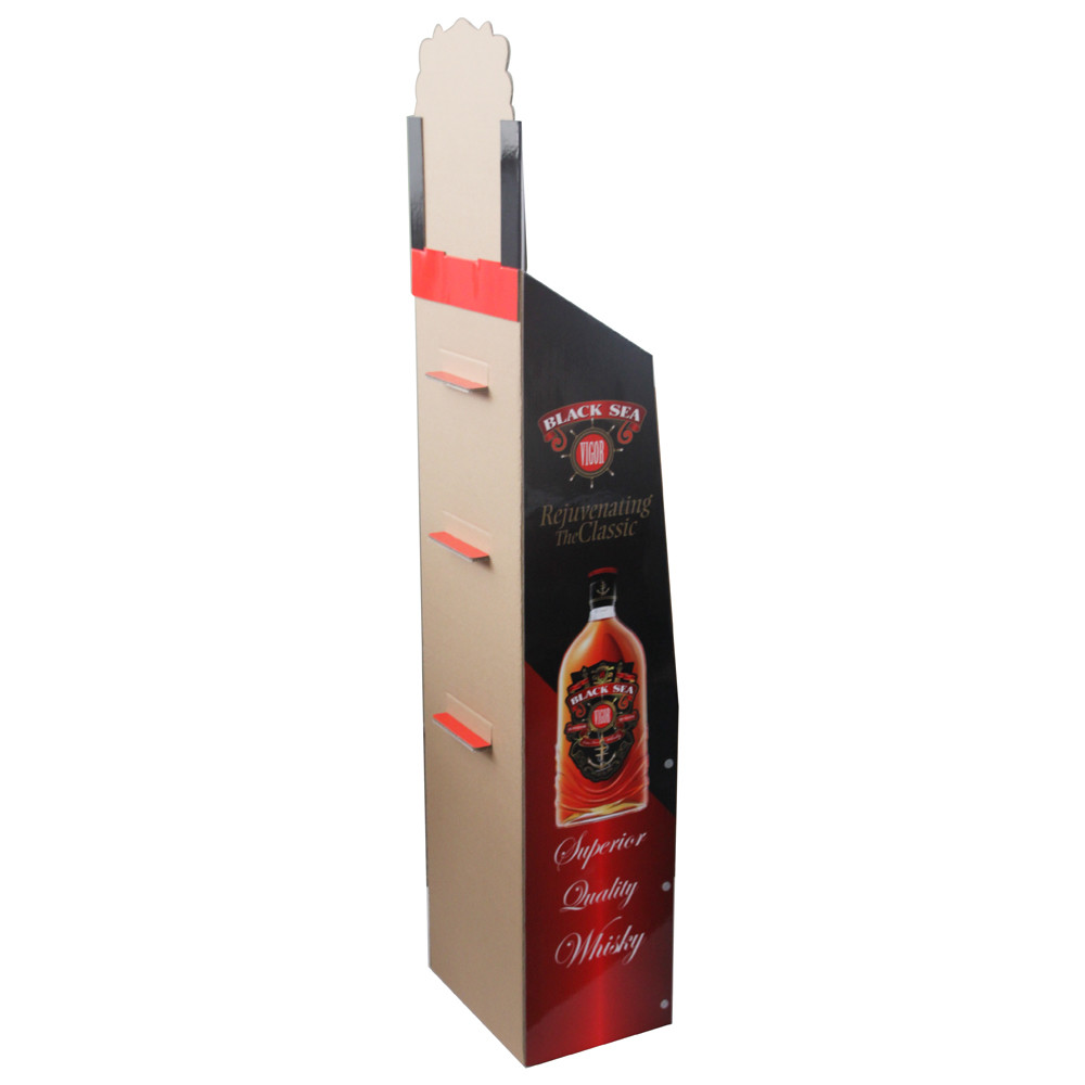 Patterned Corrugated Cardboard Display Customized Size Eye Catching Style