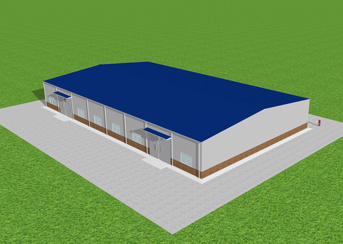 Prefabricated Steel Structure Workshop Industrial Frame Building Fireproof