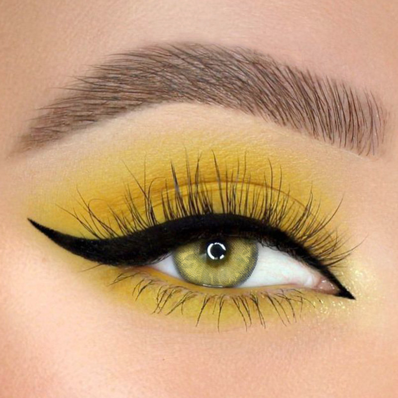 Odm Colored Moonlight Brown Colored Contacts Lenses For Dark Eye