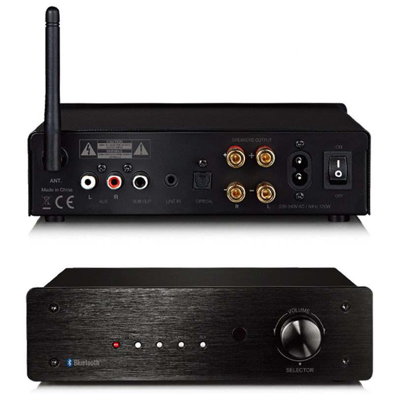 HiFi Audio Power Amplifier 2 Channel Stereo Class D Digital Integrated Bluetooth Amplifier