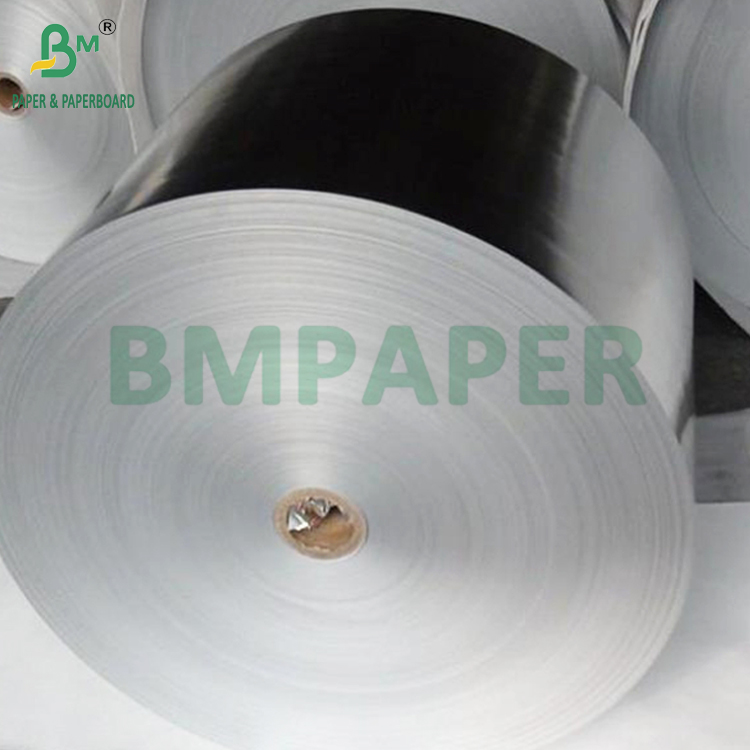 68gsm 70gsm Silver Metallized Wet Strength Paper For Beer Neck Label 700mm