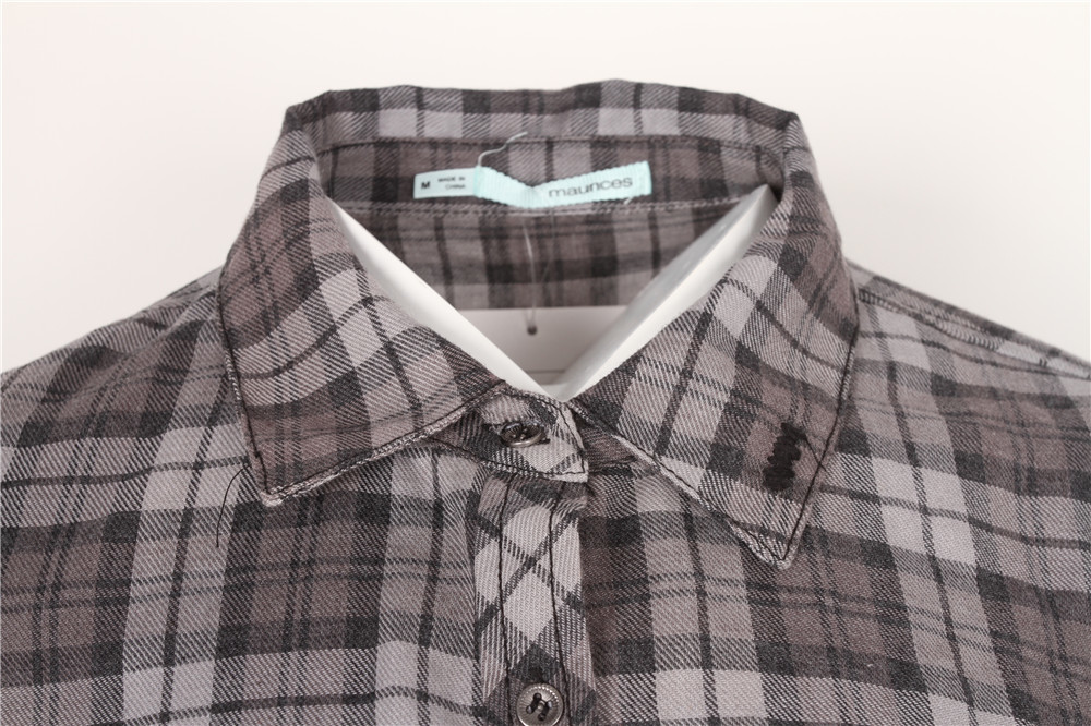 Ladies Casual Plaid Shirts / Woman'S Casual Shirts / New Fashion Cheap Shirts