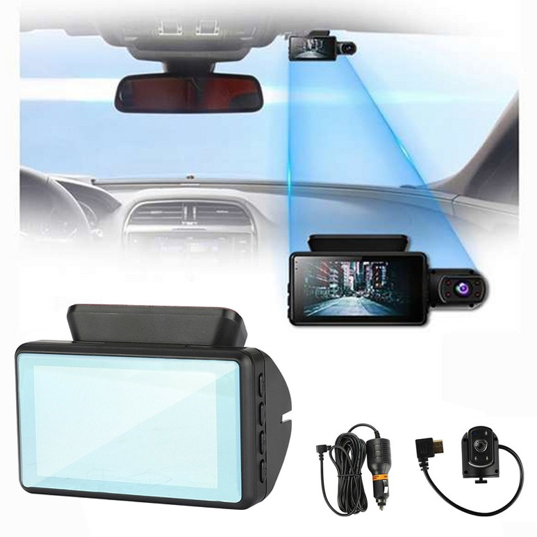 2 Lens Video GPS DVR Camera Car Camcorder Night Vision Loop Recording FHD1080P