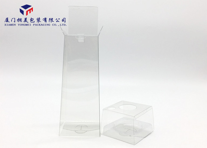 Trapezoid Shape Pet Food Box Pack Home Fragrance Plastic Box Transparent 19cm Height