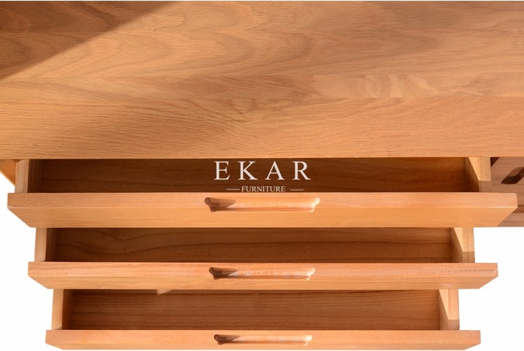 Nordic Simple Sliding Doors New Model Oak Wood Modern TV Stand