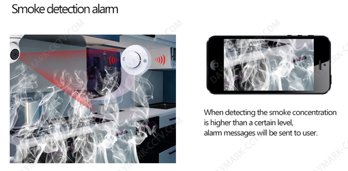 Smart home monitoring wireless wired motion activated security light camera