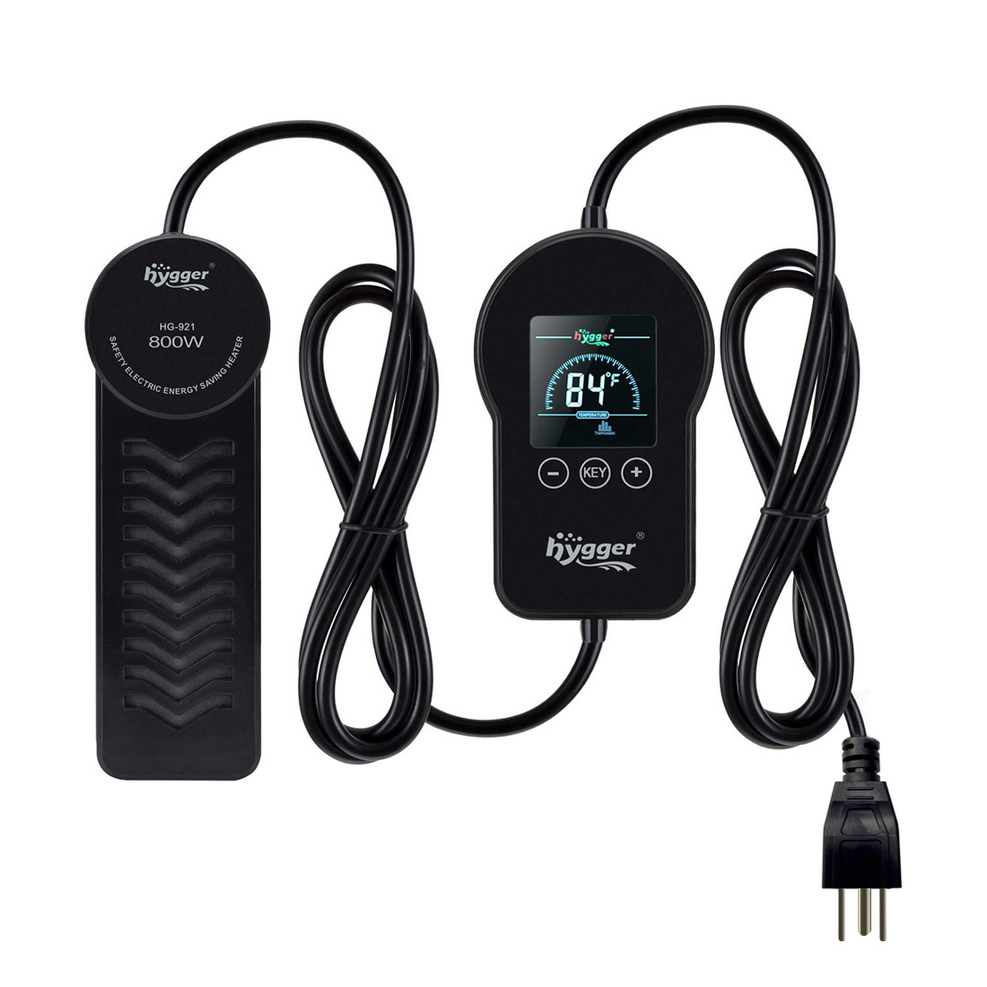 500W Submersible Fish Heater Hygger with LED Digital Temperature Controller Quick Heat PTC Fish Tank Heater