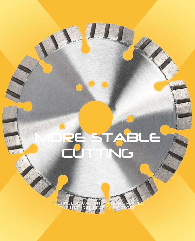 12in Laser Weld Saw Blade for Processing Stone and Concrete Lower Noise
