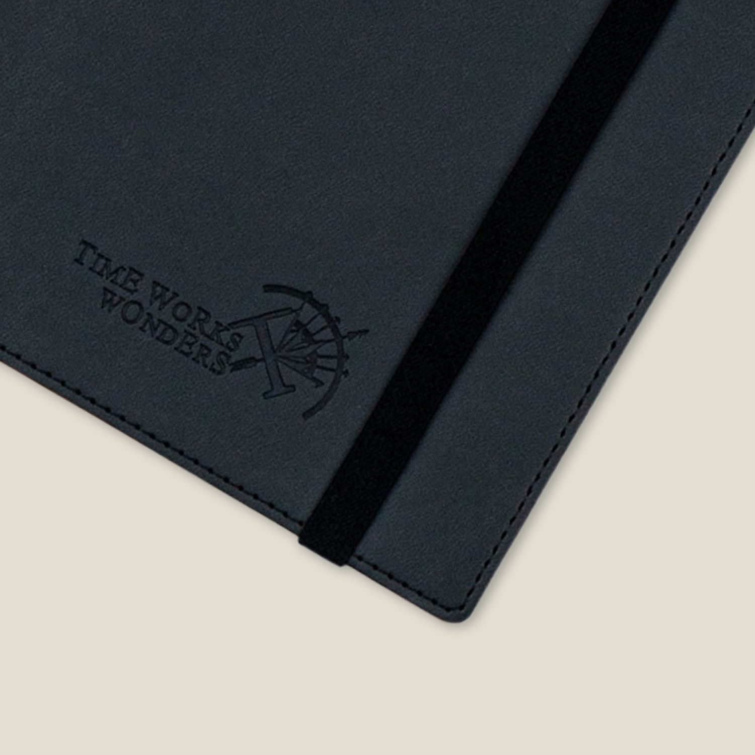 Black Softcover Custom Planner 2023 Daily Weekly Schedule Yearly Agenda Monthly Tabs