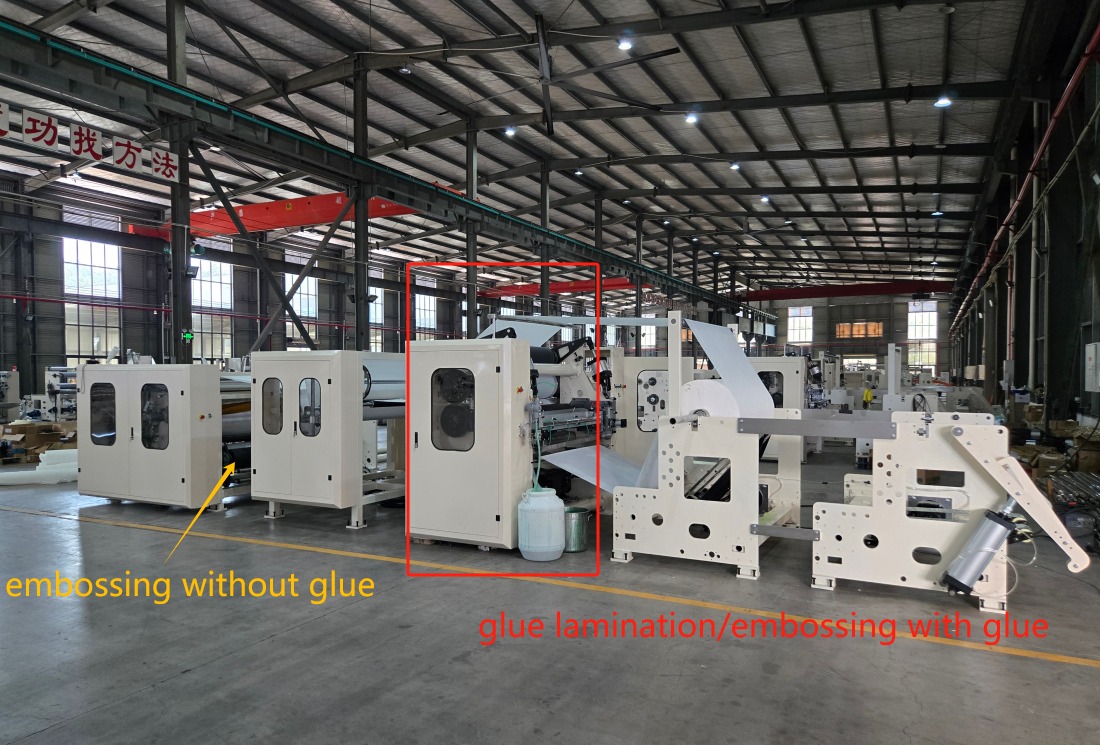 Full automatic 48 rolls bundle packing small toilet roll paper machine production line with log saw cutter