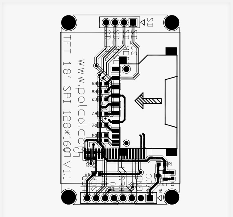 MCU 8 Bit 1.77 Tft Lcd 128X160 ST7735S