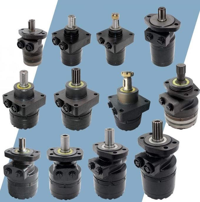 Road Pavers Spare Parts BMER Hydraulic Motor BMER Series 300ml/r 4-bolt Mounting 3
