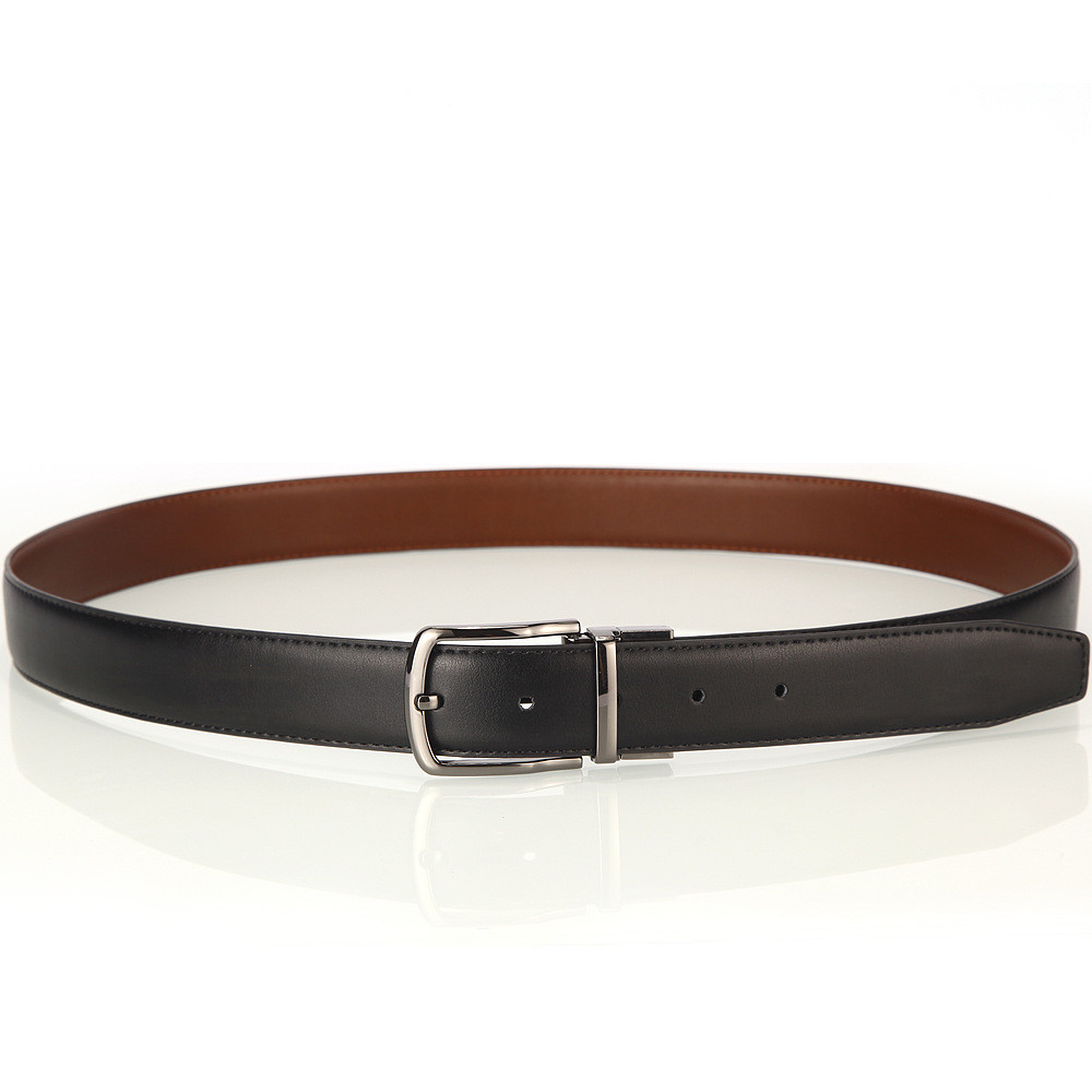 High Quality Fashion Men Genuine Leather Belt Alloy Pin Buckle Waist Strap Belts Waistband