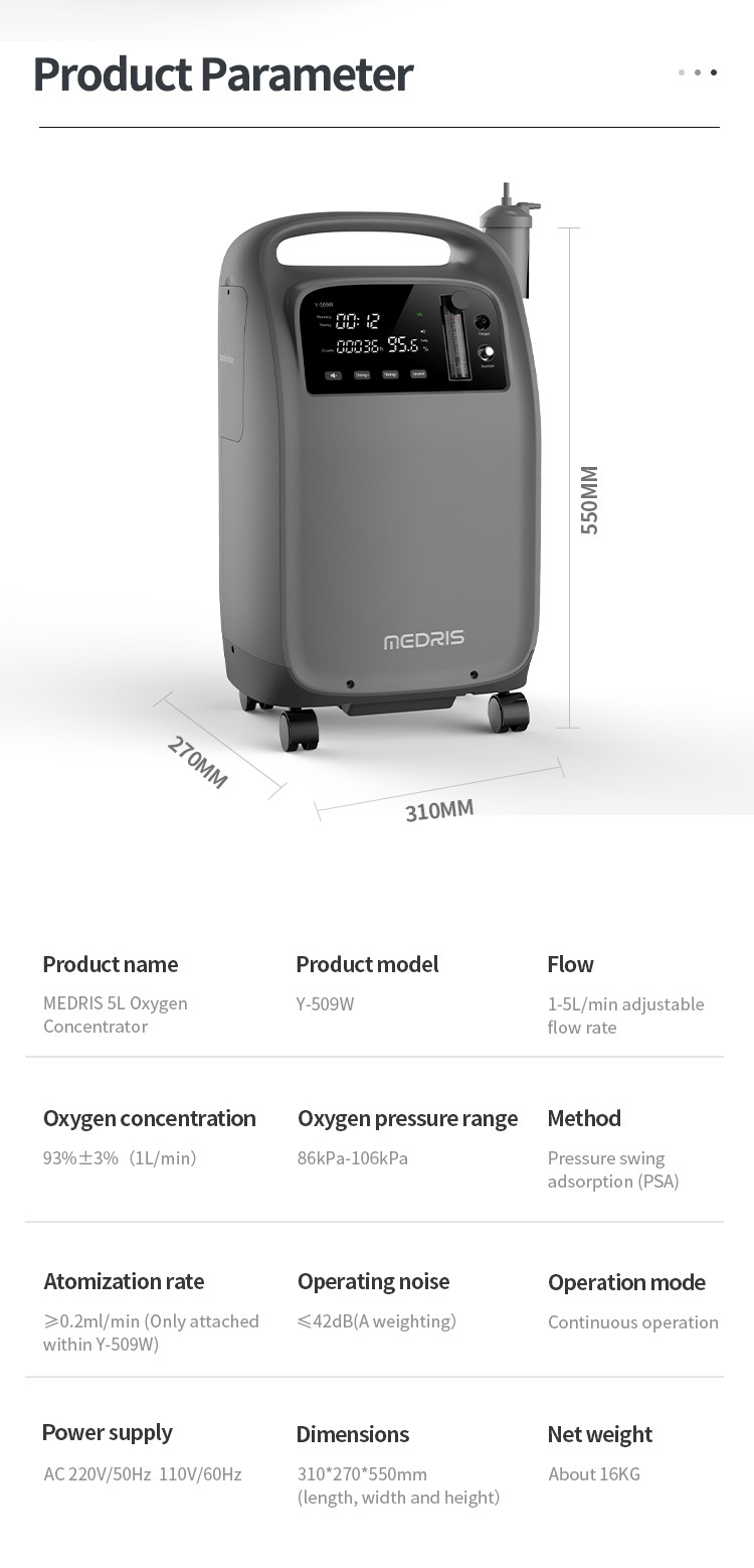 Oxygen Concentrator With 5L High Concentration And Medical Grade For Home Care