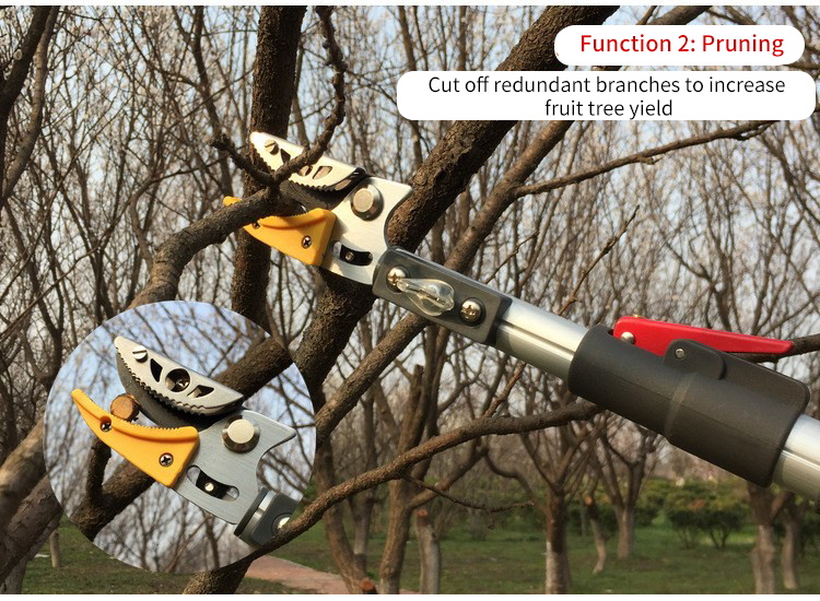 1.8-5m Garden Pruning Scissors High Trees Coarse Telescopic Branch Pruner