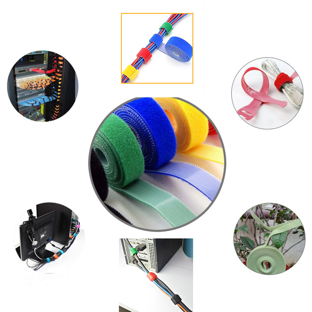 Hot Sale 25MM 100% Nylon Thin Heavy Duty Back To Back Self Adhesive Double Side Hook And Loop Band Tape