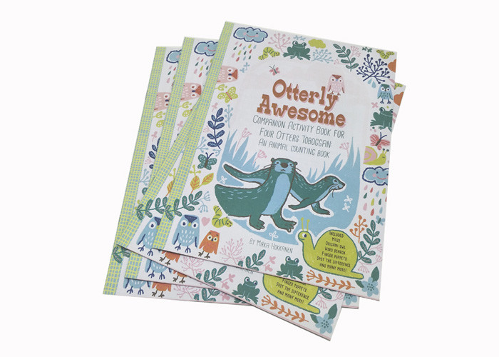 OEM / ODM Childrens Book Printing Embossing Surface Finish Cutsomized Logo
