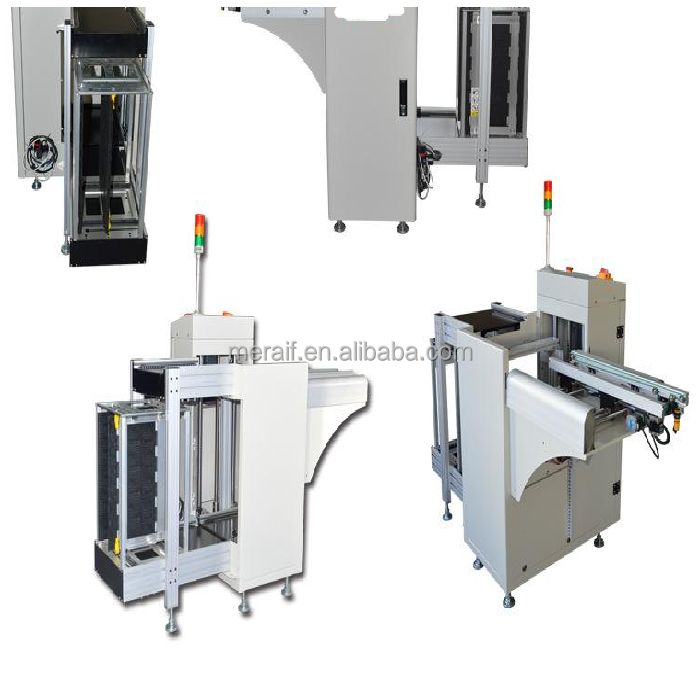 Automatic SMT PCB magazine loader pcb unloader with PLC central control