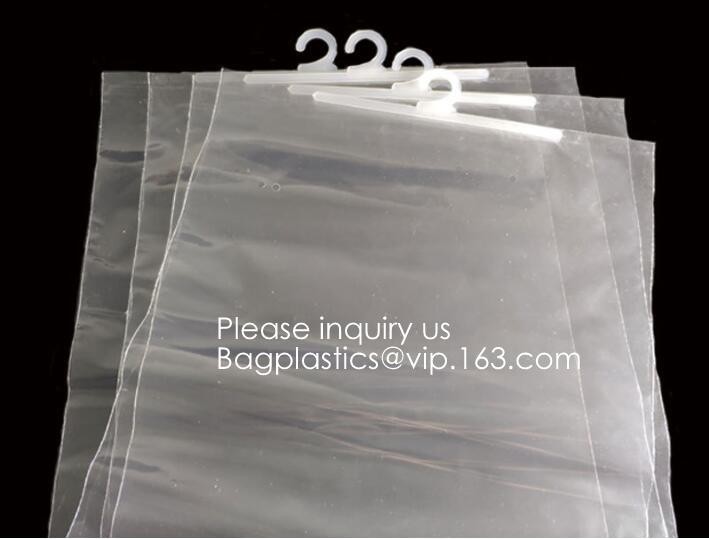 Frosted k bag EVA PVC hanger bag for clothes,EVA frost drawstring bag, Frosted Plastic EVA Garment Packing Bag zip