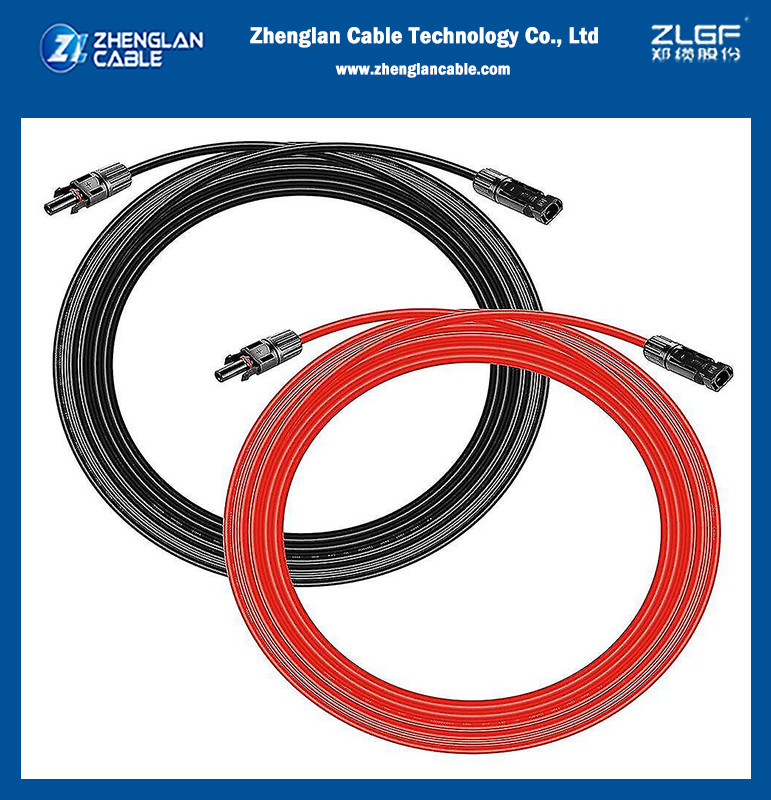 Tuv Approval Pv Dc Cable Xlpo Insulated Tinned Copper 4mm 6mm 10mm 1.5kv