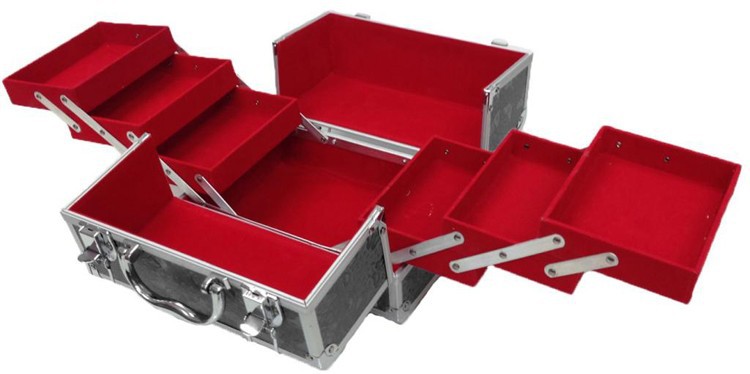 Fashionable Aluminium Makeup Case For Keep Cosmetic And Listing Things