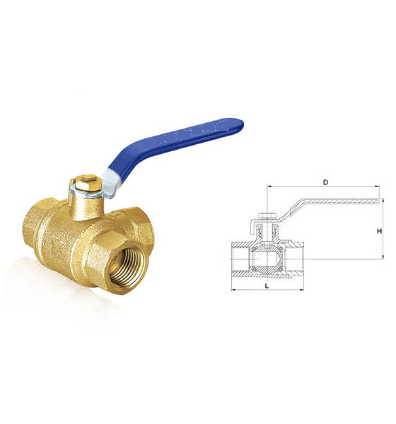 High level CW617N CW602N CW603N CW614N 2 Piece Lever Brass Ball Valve