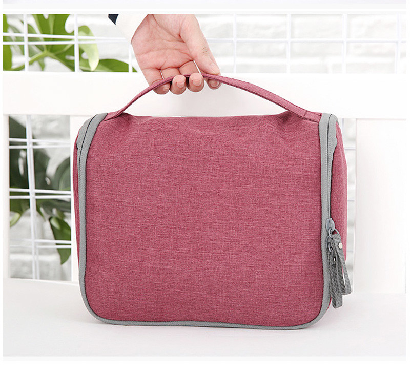 Travel Portable Zipper Polyester Camping Makeup Bag