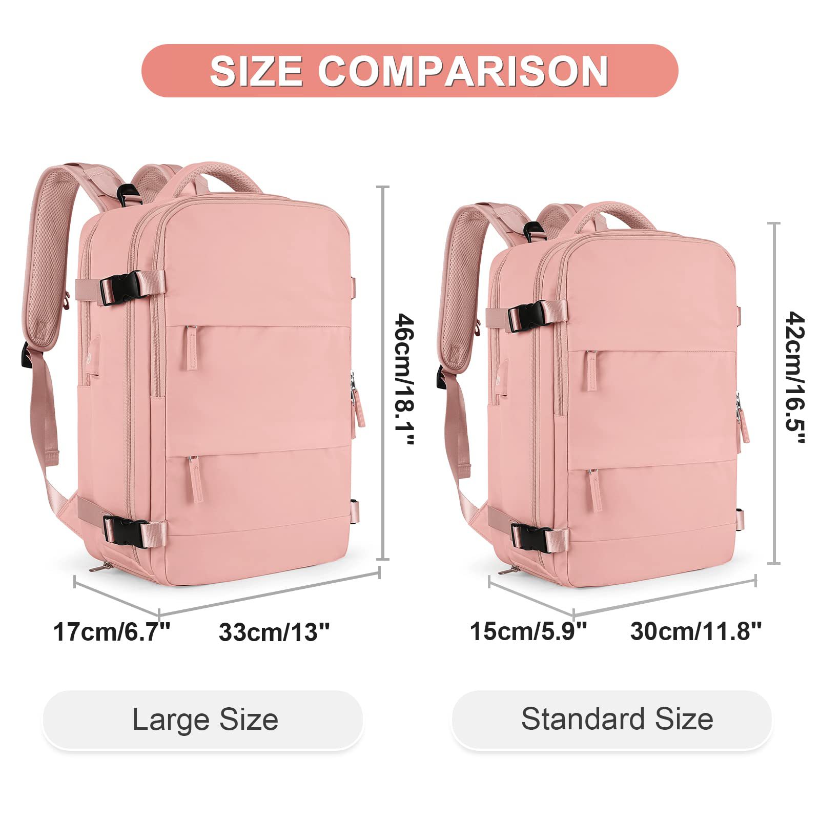 Anti Theft Multifunctional Carry On Travel Backpack , Sports Hiking Backpack Multi Color