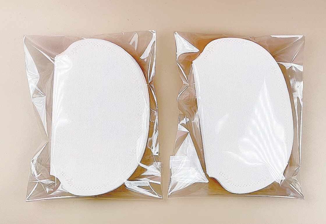 Hygienic Disposable Sweat Shields Non Woven Fabric For Travelling Office Sports Pads