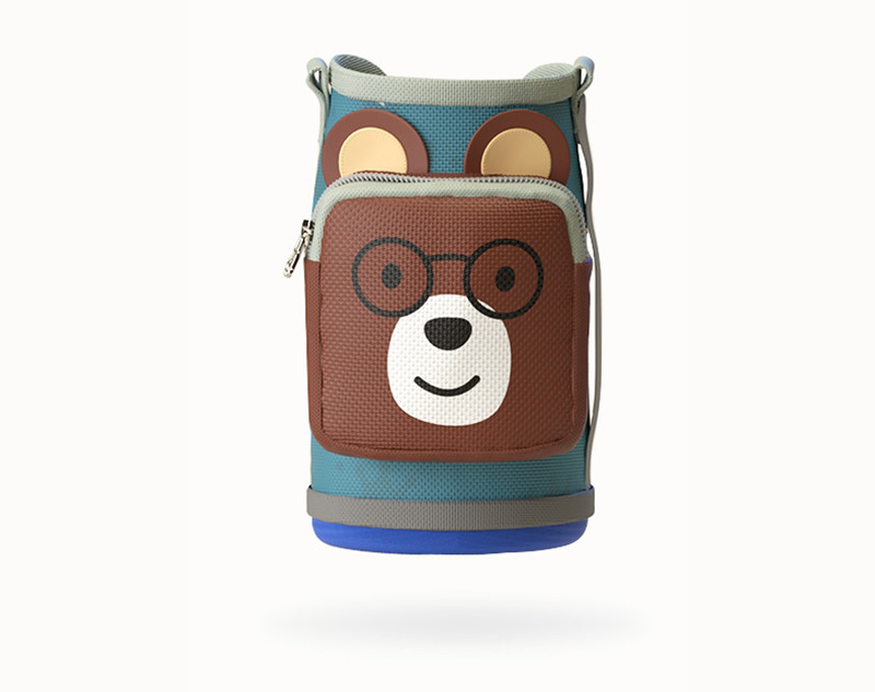 Custom Insulated Portable Bear Print Hot Milk Baby Bottle Cover