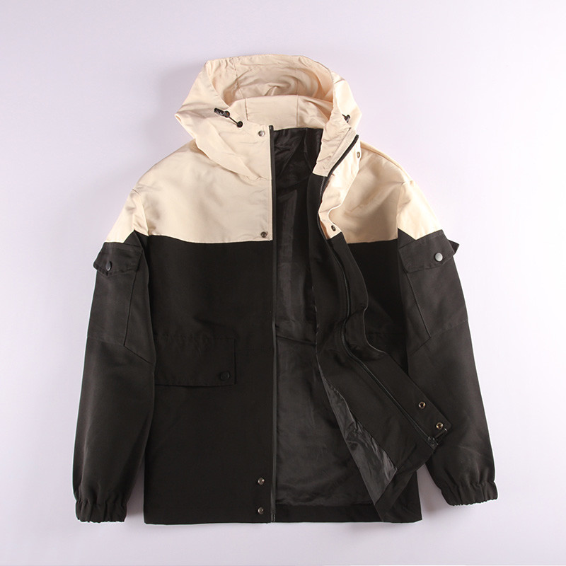 S M L XL 2XL 3XL Men'S Polyester Hooded Bomber Jacket