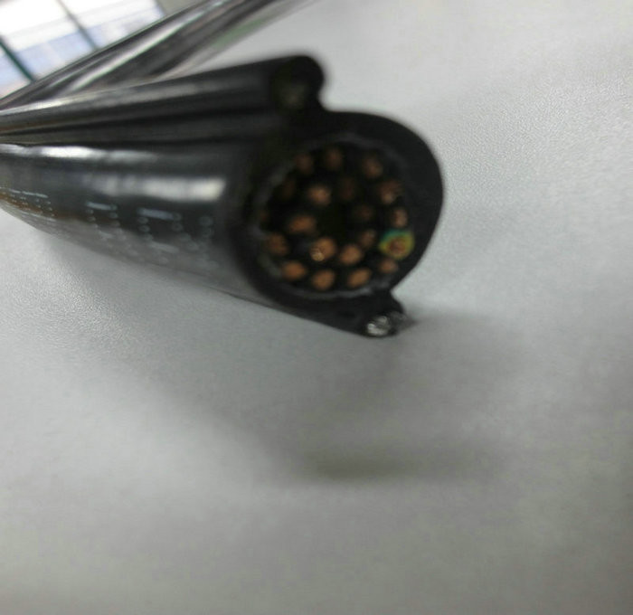 Round Pendant Control Cable with 2 Steels For Crane and Lifter Round Pendant Cable 16C*1.5