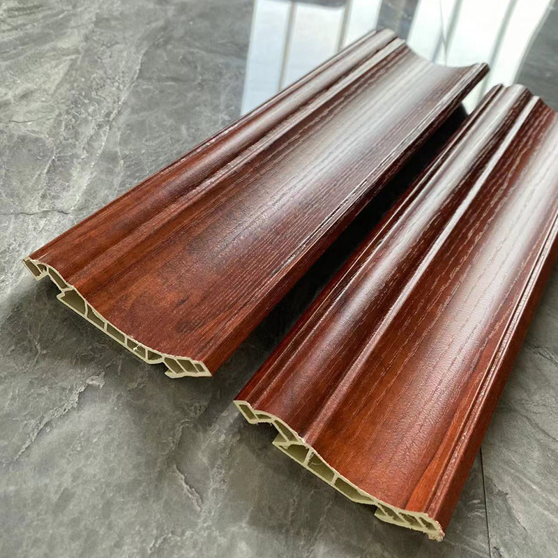 High Durability Teak Brown WPC Protection Corner OEM ODM