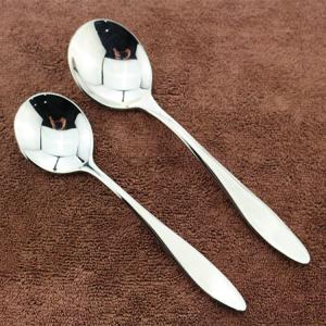 China High quality 18/10 Stainless steel flatware/cutlery/spoon/ soup spoon/round spoon on sale